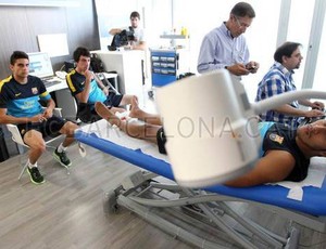 thiago alcantara barcelona exames médicos (Foto: Divulgação / FC Barcelona)