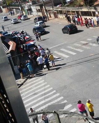 Briga de torcida em Caparecuíba  (Foto: arquivo pessoal)