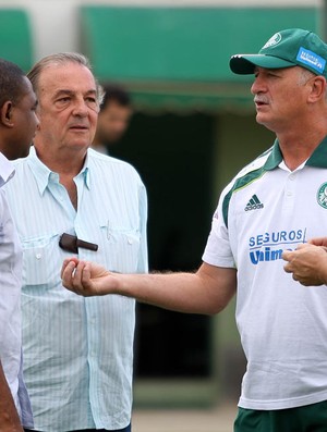 César Sampaio, Roberto Frizzo, Felipão e Galeano palmeiras (Foto: Agência Estado)