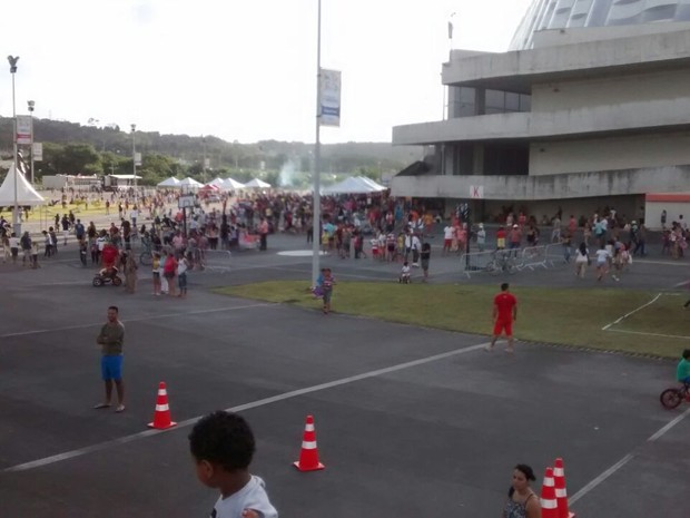 Domingo na Arena tem atividades para crianças e adultos (Foto: Camila Torres/ TV Globo) Domingo na Arena tem atividades para crianças e adultos (Foto: Camila Torres/ TV Globo)