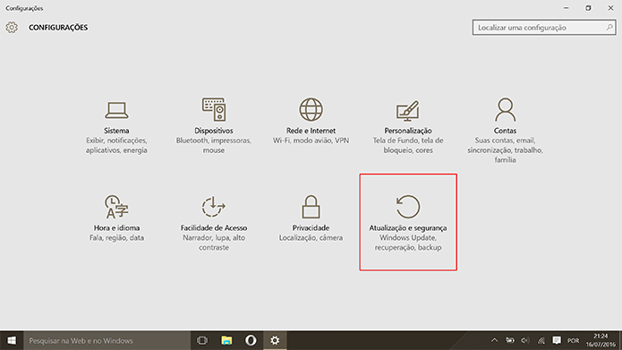 Windows 10 Home pode ter upgrade para o Pro no menu de atualizações (Foto: Reprodução/Elson de Souza)