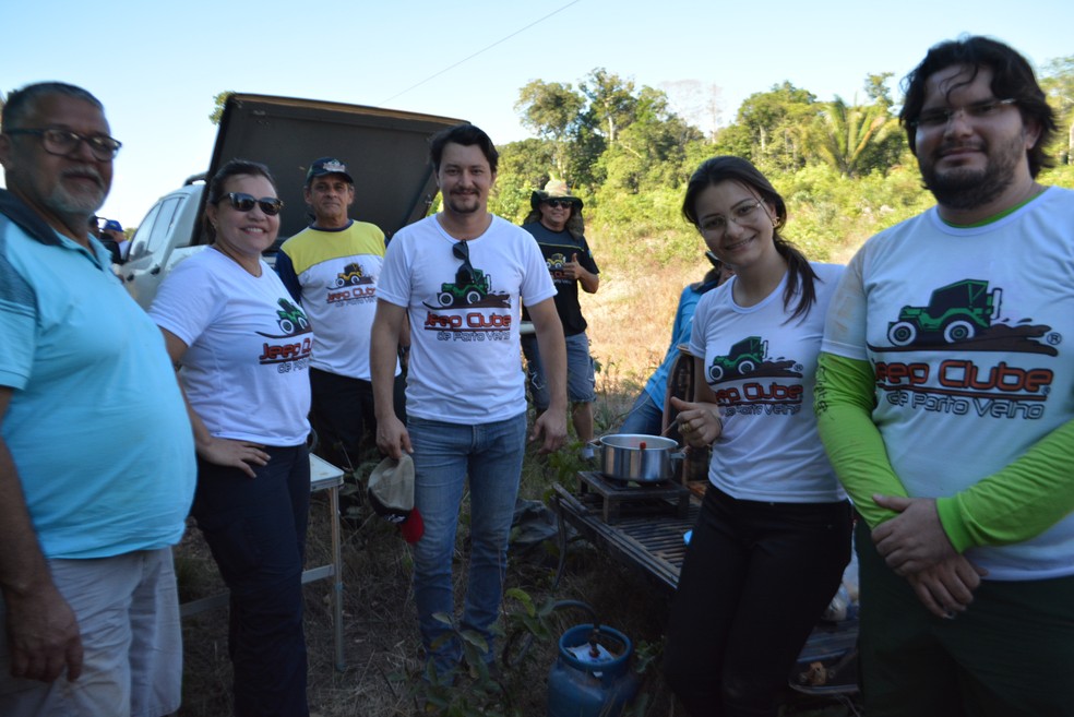 Jipeiros participaram da caravana  (Foto: Mary Porfiro/G1)
