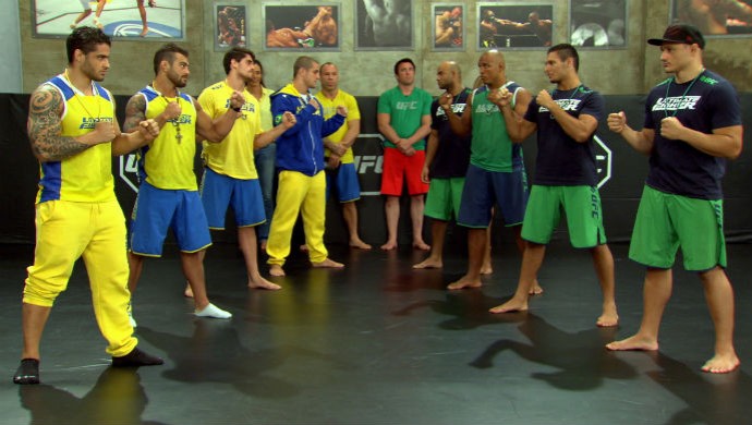 Semifinalistas do TUF Brasil 3 se encaram (Foto: Reprodução/TV Globo) Semifinalistas do TUF Brasil 3 se encaram (Foto: Reprodução/TV Globo)