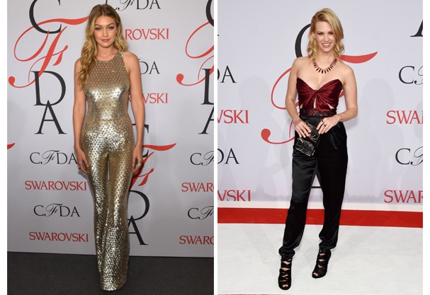 Gigi Hadid e January Jones (Foto: Getty Images) Gigi Hadid e January Jones (Foto: Getty Images)