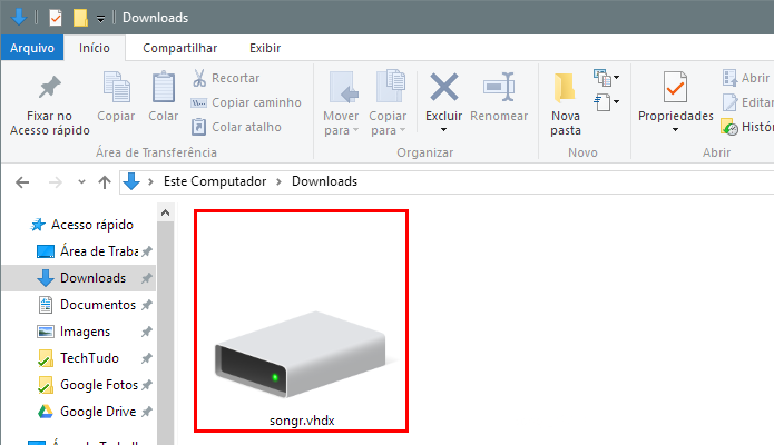 Abra a imagem de disco para instalar o Songr (Foto: Reprodução/Paulo Alves)