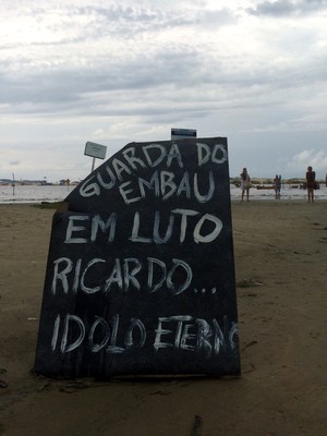 Paraiso em luto, protesto, Guarda do Embaú (Foto: Caio Santos/Arquivo Pessoal) Paraiso em luto, protesto, Guarda do Embaú (Foto: Caio Santos/Arquivo Pessoal)