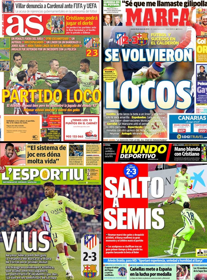 capas jornais Neymar