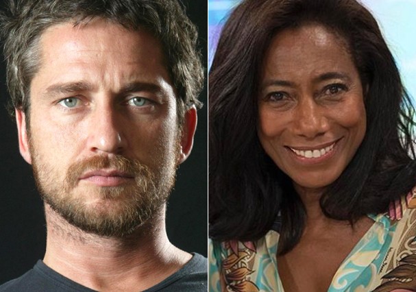 Gloria Maria and Gerard Butler (Photo: Reproduction)