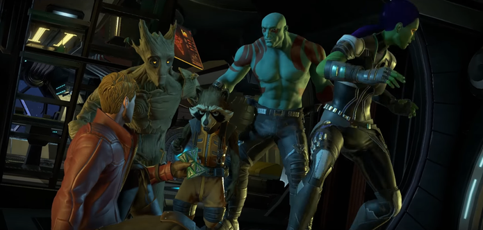 Peter de volta à vida em Guardians of the Galaxy: The Telltale Series (Foto: Reprodução/André Mello) Peter de volta à vida em Guardians of the Galaxy: The Telltale Series (Foto: Reprodução/André Mello)