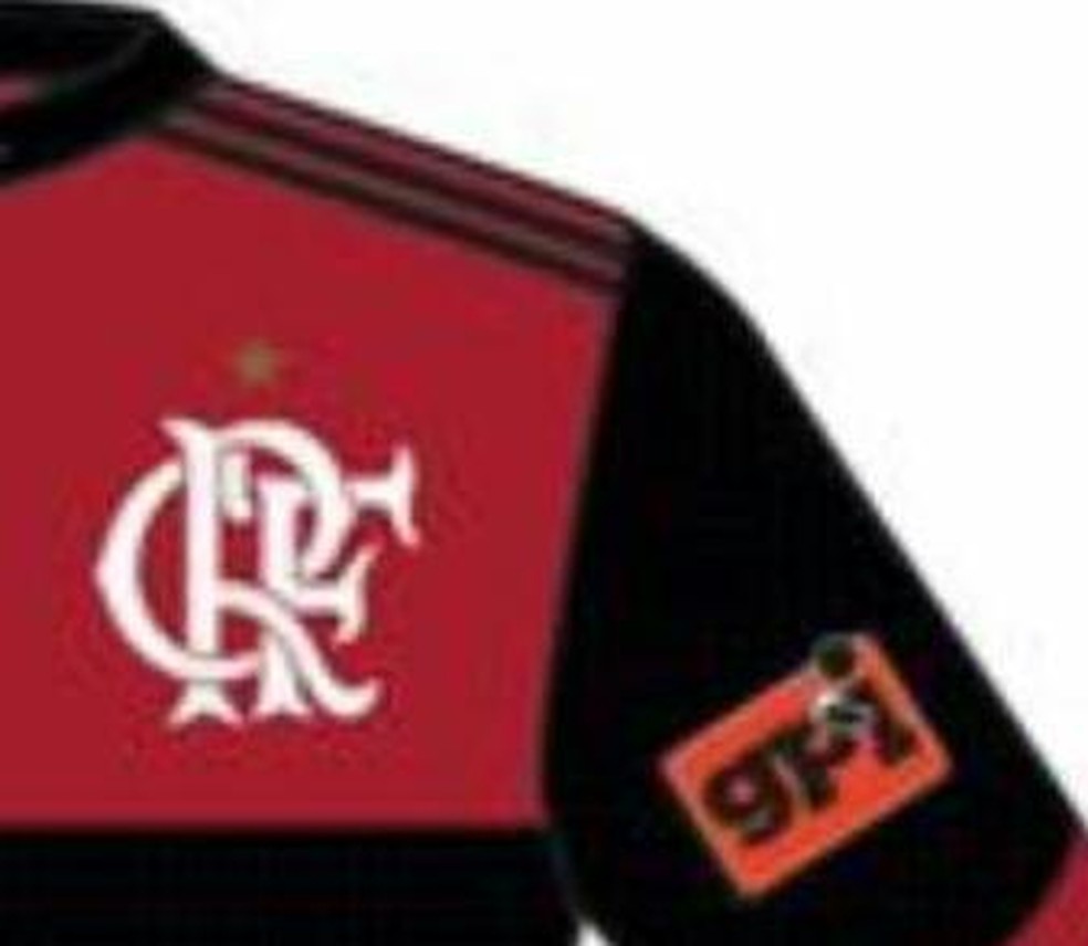 Veja onde será aplicada a marca do GPI na camisa do Flamengo (Foto: Reprodução)