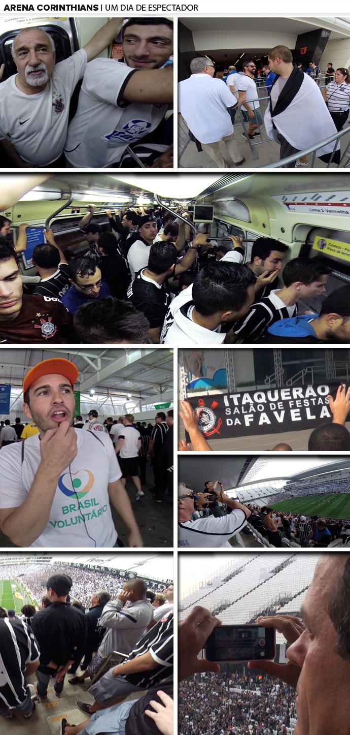 arena corinthians mosaico um dia de espectador (Foto: Editoria de Arte) arena corinthians mosaico um dia de espectador (Foto: Editoria de Arte)