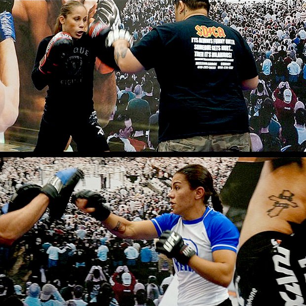 Liz Carmouche e Jessica Andrade treino MMA (Foto: Reprodução / Instagram)