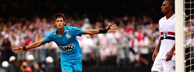 neymar santos gol são paulo (Foto: Marcos Ribolli / Globoesporte.com)