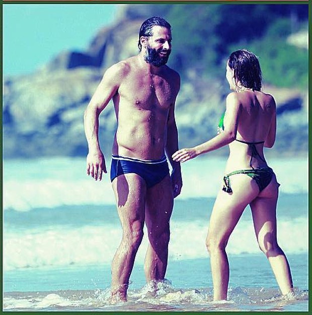 Henri Castelli e Maria Fernanda Saad na praia (Foto: Reprodução/ Instagram)