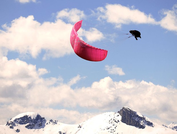 paraquedista Gill Schneider (Foto: Arquivo Pessoal)