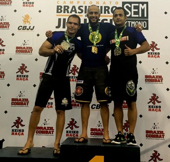Leyf Barros campeão do Brasileiro de Jiu-jítsu sem Quimono (Foto: Leyf Barros/Arquivo Pessoal)
