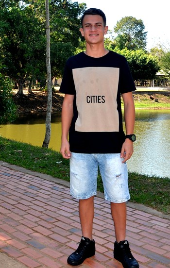 Tiago Teles, jogador acreano do time de base do Londrina-PR (Foto: Nathacha Albuquerque)