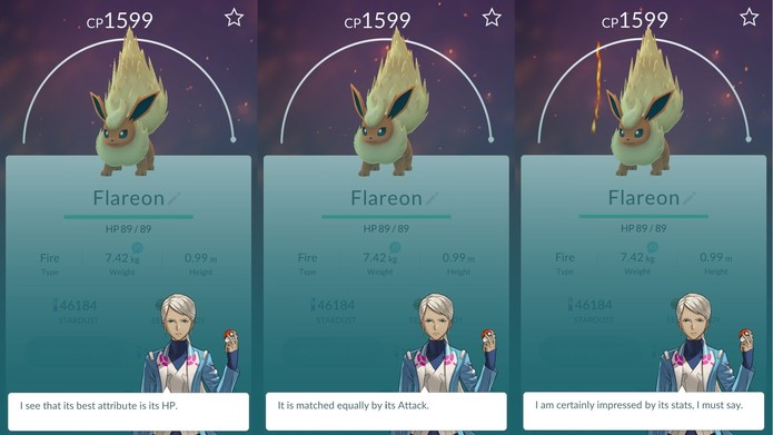 Pokémon Go: saiba qual é o melhor atributo do seu Pokémon (Foto: Reprodução/Vinícius Mathias)