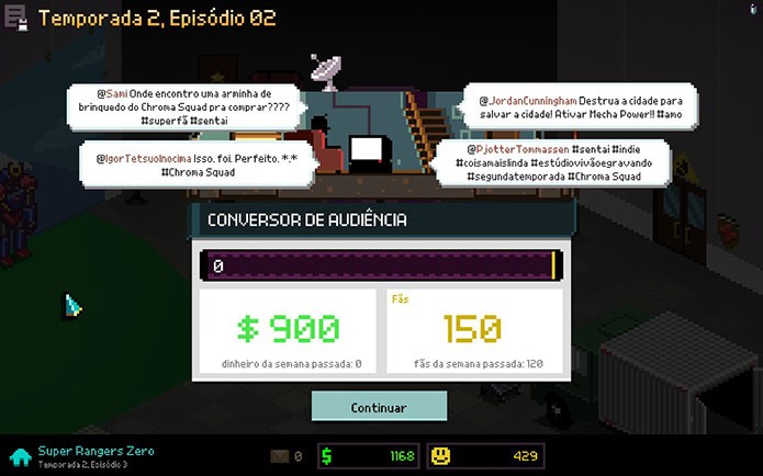 Ao final de cada episódio, seus ganhos e elogios dos fãs no Twitter (Foto: Reprodução/Felipe Vinha)