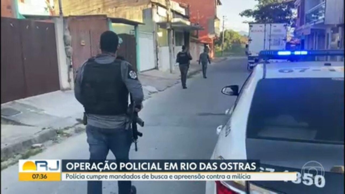 Operação mira milícia de Rio das Ostras RJ Região dos Lagos G1