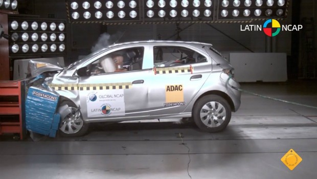 Crash test do Chevrolet Onix (Foto: Reprodução)