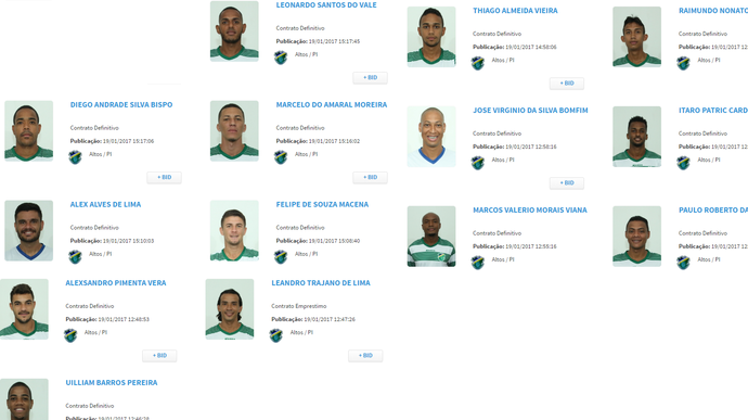 Jogadores Do Altos No BID (Foto: Reprodução CBF) Jogadores Do Altos No BID (Foto: Reprodução CBF)