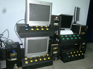 Máquinas apreendidas foram encaminhadas à delegacia (Foto: Divulgação/Polícia Civil )