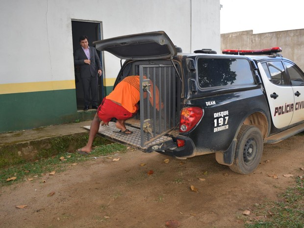 Homem foi preso nesta quarta, após polícia pedir mandado no TJ (Foto: Franciele do Vale/ G1)