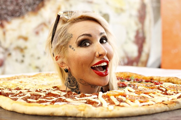 Pizza sabor Boing Boing (Foto: Celso Tavares/EGO)