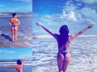 Joseane Oliveira empina o bumbum em foto na praia: 'Mergulho'