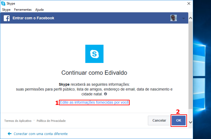 Autorizando o acesso as informações da conta Facebook (Foto: Reprodução/Edivaldo Brito) (Foto: Autorizando o acesso as informações da conta Facebook (Foto: Reprodução/Edivaldo Brito)) Autorizando o acesso as informações da conta Facebook (Foto: Reprodução/Edivaldo Brito) (Foto: Autorizando o acesso as informações da conta Facebook (Foto: Reprodução/Edivaldo Brito))