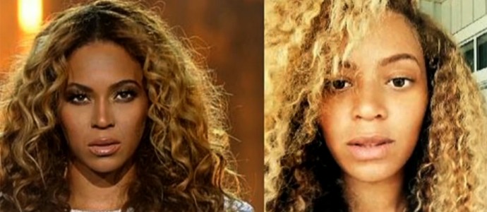 Antes e depois de Beyoncé (Foto: Vídeo Show / TV Globo)