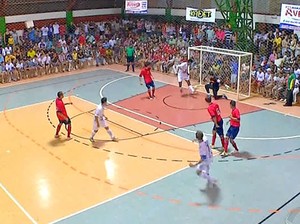 Saesp vence Jaciara e se torna 1º finalista da Copa Centro América de Futsal (Foto: Reprodução/TVCA)