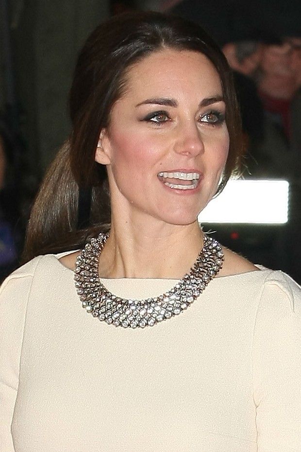 Kate Middleton com colar Zara (Foto: Getty Images)