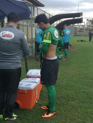 Gabigol, do Santos, na Seleção Brasileira Sub-17 (Foto: Marcus Vinicius Souza)