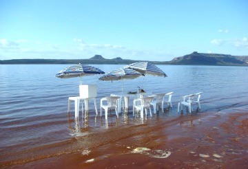 Pousada fica às margens do lago do Manso (Foto: Divulgação/ Pousada Marina do Sol)