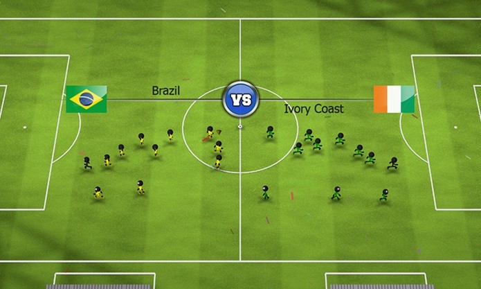 Stickman Soccer é um game de futebol leve, mas com muitos modos e campeonatos (Foto: Divulgação)