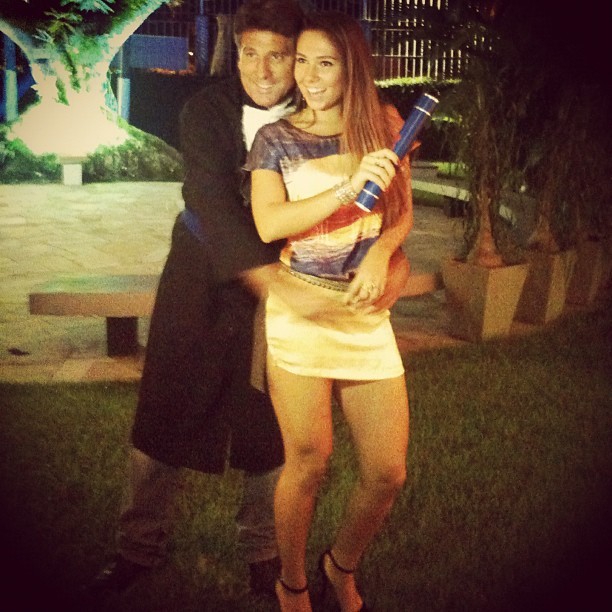 Renato Gaúcho com a filha, Carolina Portaluppi (Foto: Reprodução/Instagram)