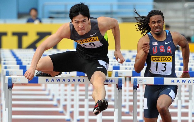 Liu Xiang 110m com barreiras (Foto: AFP)