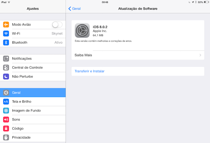 Apple finalmente soltou a atualização 8.0.2 do iOS