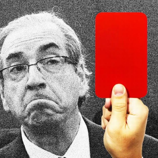 Cartão vermelho Eduardo Cunha (Foto: Arte: Antonio Lucena)