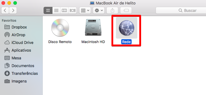 Acesse a rede do MacOS (Foto: Reprodução/Helito Bijora)