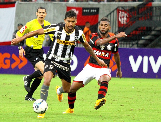 Wallyson Botafogo x Flamengo (Foto: Danilo Mello / Ag. Estado)