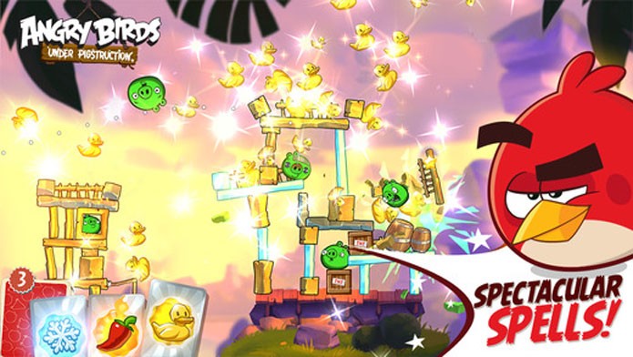 Angry Birds Under Pigstruction traz nova fórmula à série (Foto: Divulgação)