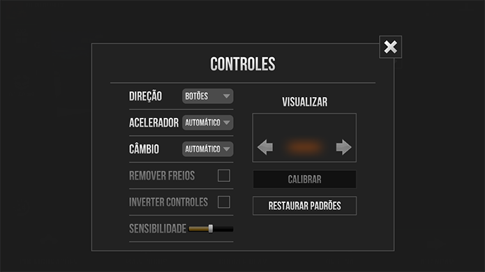 Configure os controles de Traffic Rider no seu PC (Foto: Reprodução/Murilo Molina)