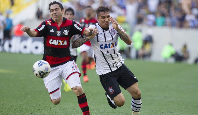 Chicão Flamengo Guerrero Corinthians (Foto: Daniel Augusto Jr / Agência Corinthians)