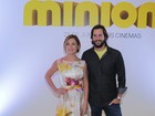 Adriana Esteves e Vladimir Brichta vão a pré-estreia de filme no Rio
