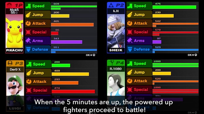 Aumente seus atributos lutando com inimigos no labirinto e vença seus oponentes no modo Smash Run (Foto: Nintendo News)