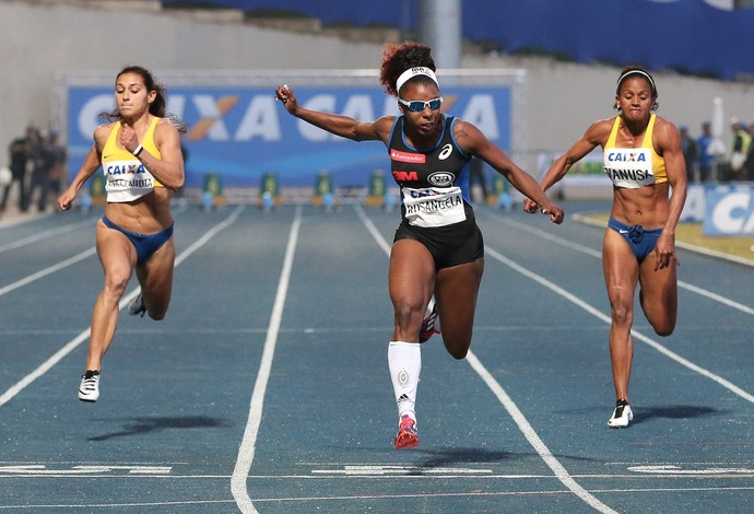 Rosângela Santos - ouro nos 100m rasos Troféu Brasil (Foto: Ricardo Bufolin/ECP)
