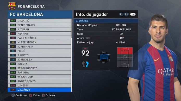 Suárez é o melhor atacante de PES 2017 (Foto:Reprodução/Thomas Schulze)